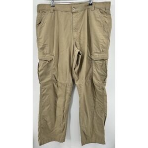 Carhartt Force Relaxed Fit Ripstop Cargo Work Pants Tan Men's Size 42x32